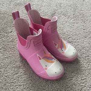 Joules unicorn rain boots